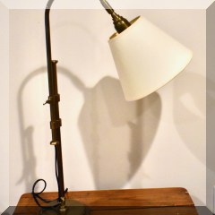 D19. Adjustable brass task lamp. - $38 